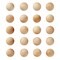 1.5" Wooden Balls for Crafts, Unfinished Wood Spheres for DIY Projects, 20 Pack